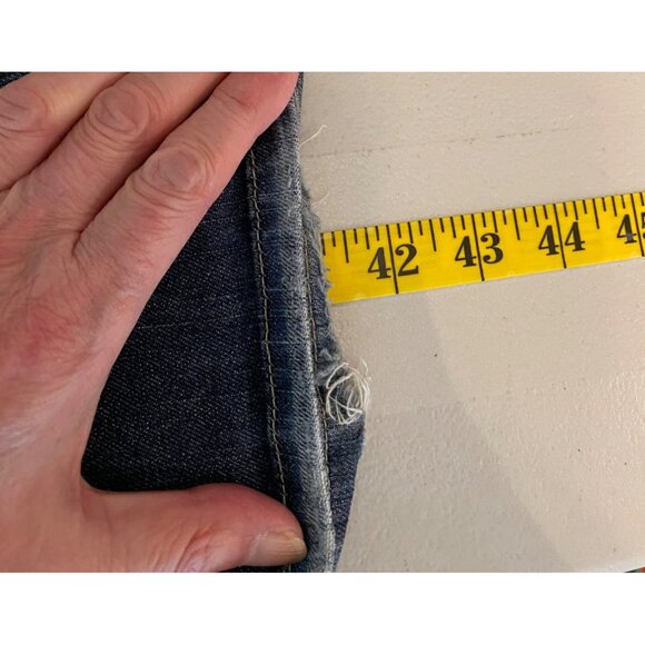 Guess Womens Boot Cut Jeans Size 27 Blue Distressed Denim - Picture 9 of 12